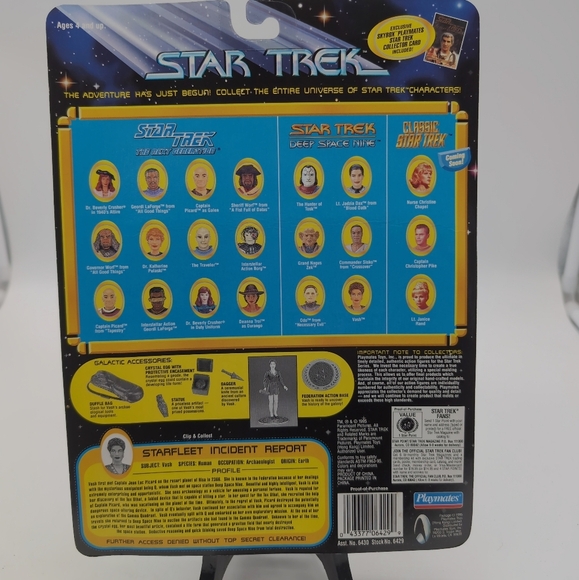 Star Trek Deep Space Nine Vash Action Figure  Playmates with Skybox Card - Picture 2 of 2